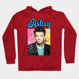 Rick Astley art 90s style retro vintage 80s Hoodie